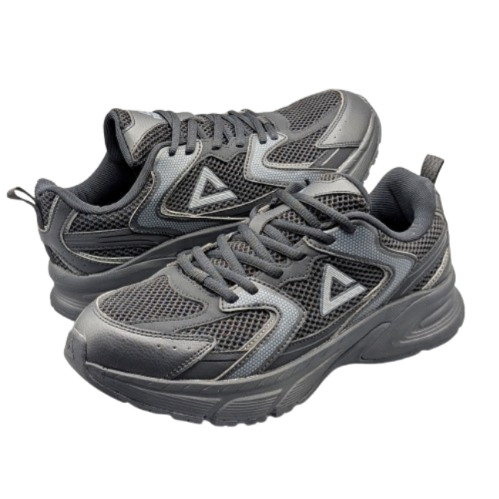 PEAK CASUAL SHOES BLACK / GREY